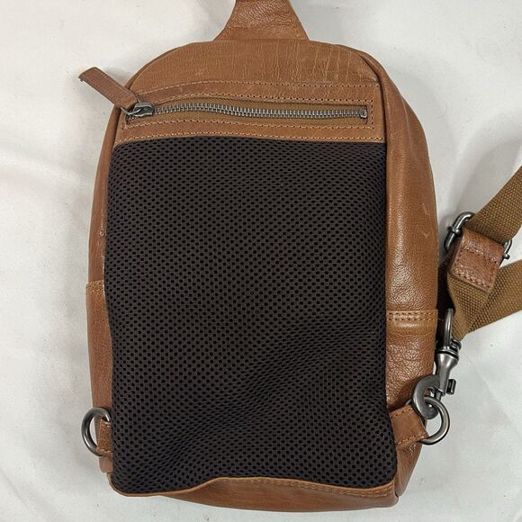 Spikes & Sparrow Leather Sling Bag ONE SHOULDER BACKPACK  BROWN - Picture 7 of 16